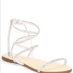 Steve Madden
Twirl-R Rhinestone Embellished Ankle Wrap Sandals
Size 6.5